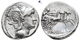 Appius Claudius Pulcher 111-110 BC. Rome. Denarius AR