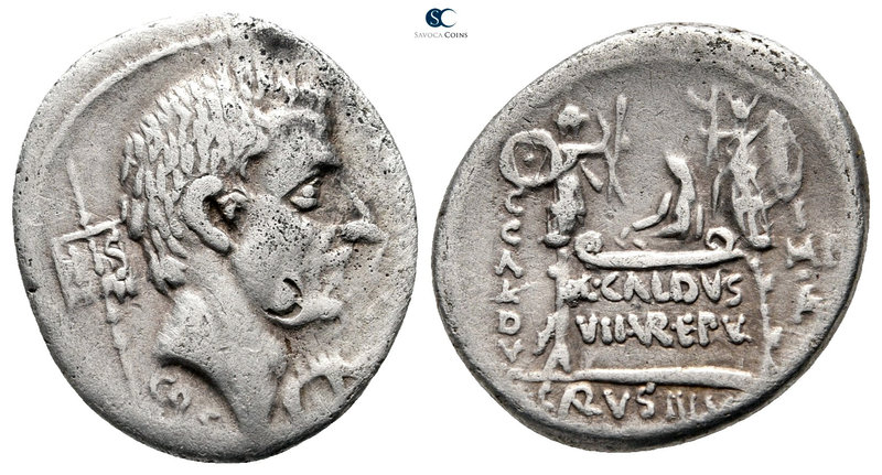 C. Coelius Caldus 104 BC. Rome
Denarius AR

18 mm., 3,64 g.

[C•COEL•CALDVS...