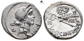 Q. Sicinius 49 BC. Rome. Denarius AR