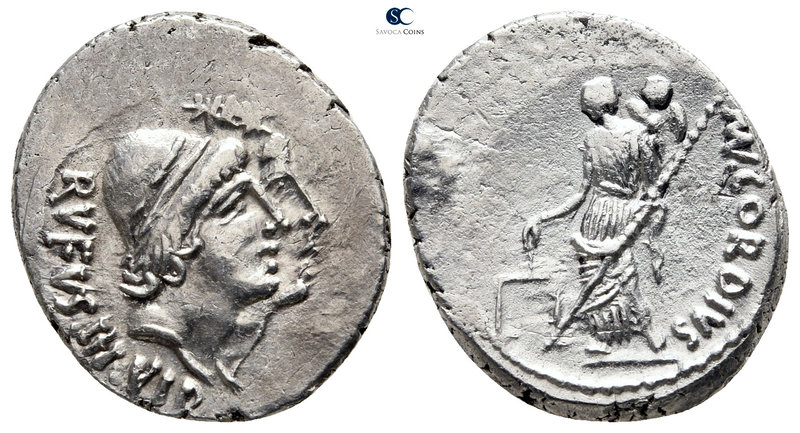 Mn. Cordius Rufus 46 BC. Rome
Denarius AR

19 mm., 3,60 g.

Jugate heads of...