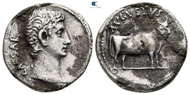 Augustus 27 BC-AD 14. Struck ca. 27 BC. Pergamon. Fourreé Denarius Æ