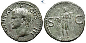 Agrippa 12 BC. Struck under Caligula, AD 39. Rome. As Æ