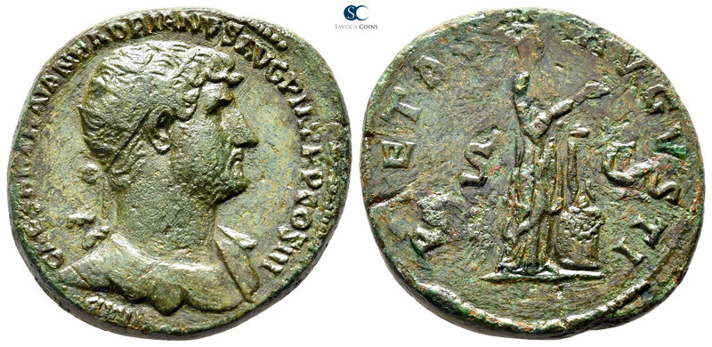 Hadrian AD 117-138. Rome
Dupondius Æ

28 mm., 13,83 g.

[IMP] CAESAR TRAIAN...