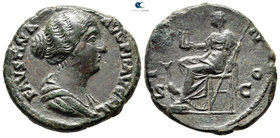 Faustina II AD 147-175. Struck AD 145-161. Rome. As Æ
