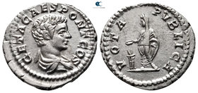 Geta as Caesar AD 198-209. Rome. Denarius AR