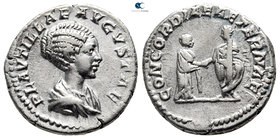 Plautilla AD 202-205. Rome. Denarius AR