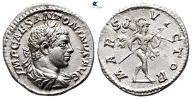 Elagabalus AD 218-222. Struck AD 219. Rome. Denarius AR