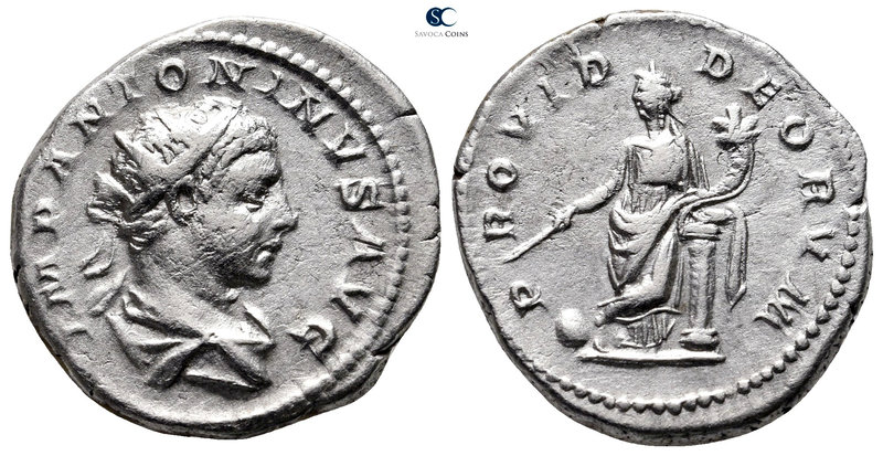 Elagabalus AD 218-222. Rome
Antoninianus AR

22 mm., 5,08 g.

IMP ANTONINVS...