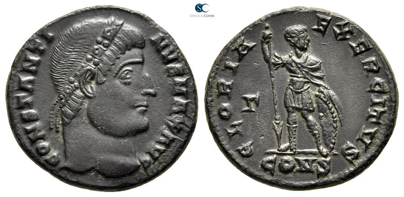 Constantinus I, as Caesar AD 306-307. Constantinople
Follis Æ

18 mm., 3,06 g...