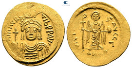 Maurice Tiberius AD 582-602. Struck AD 583/4-602. Constantinople. 3rd officina. Solidus AV