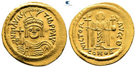 Maurice Tiberius AD 582-602. Struck AD 583/4-602. Constantinople. 9th officina. Solidus AV