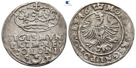 Poland. Krakau. Sigismund I AD 1506-1548. Groschen AR 1546