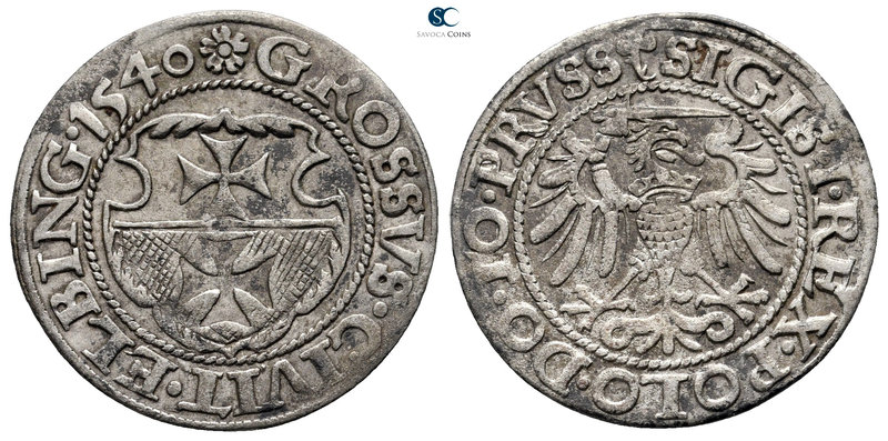 Germany. Elbing. Sigismund I, the old AD 1506-1548.
Groschen AR 1540

22 mm.,...