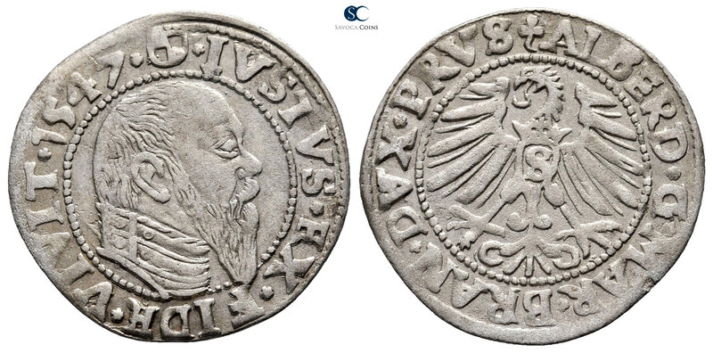 Germany. Preußen. Oels. Albrecht AD 1525-1569.
Groschen AR 1547

23 mm., 1,86...
