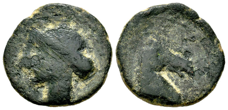 Carthage Nova. As. 220-215 a.C. Cartagena (Murcia). (Abh-514). (Acip-585). Anv.:...