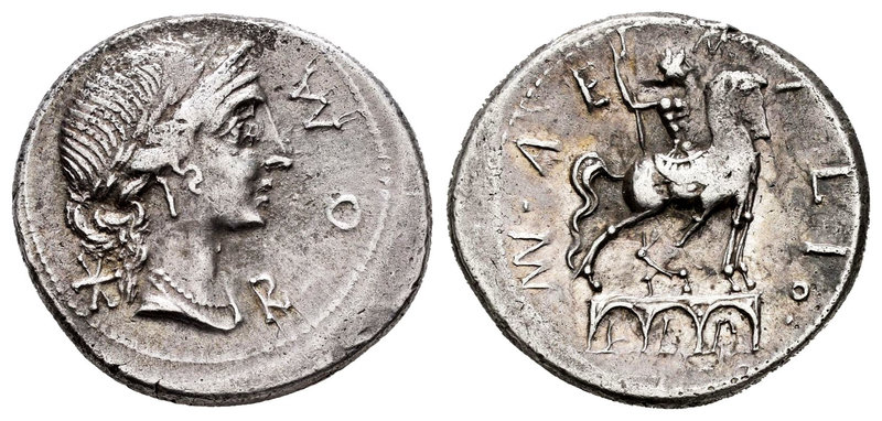 Aemilius. Denario. 114-113 a.C. South of Italy. (Ffc-103). (Craw-291/1). (Cal-73...