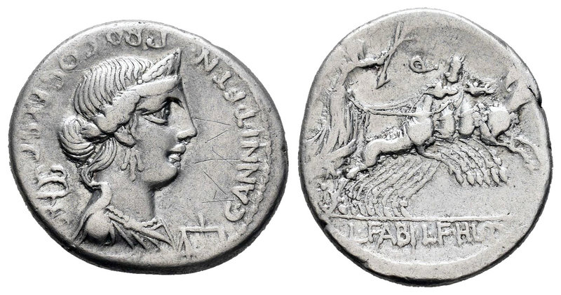 Annius. Denario. 82-81 a.C. Hispania. (Ffc-138). (Craw-366/1a). (Cal-116). Anv.:...