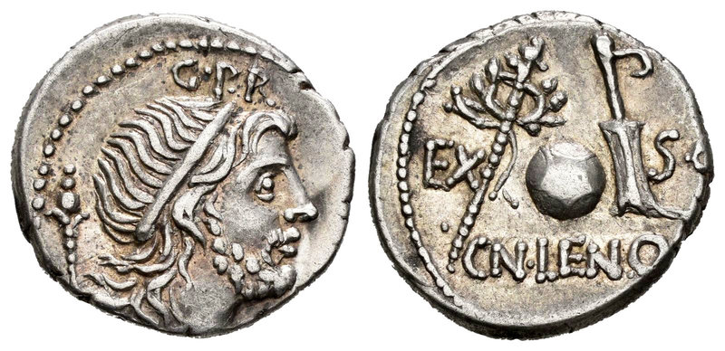 Cornelius. Denario. 76-75 a.C. Hispania. (Ffc-626). (Craw-393/1a). (Cal-486). An...