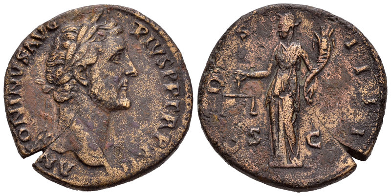 Antoninus Pius. Sestercio. 148-149 d.C. Rome. (Spink-4162). (Ric-855). Rev.: COS...