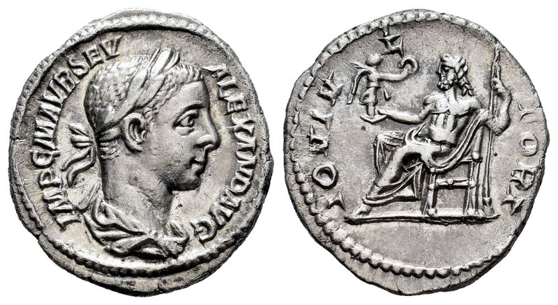 Severus Alexander. Denario. 225 d.C. Rome. (Spink-7873). (Ric-144). Rev.: IOVI V...