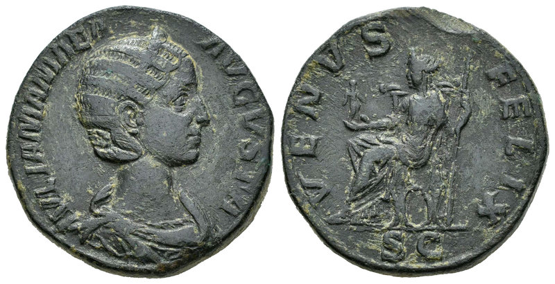 Julia Mamaea. Sestercio. 224 d.C. Rome. (Spink-8233). (Ric-701). Rev.: VENVX FEL...