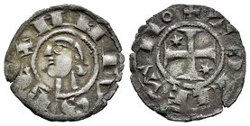 Kingdom of Castille and Leon. Alfonso I (1109-1126). Dinero. Toledo. (Bautista-40). Ve. 0,72 g. Algunos autores atribuyen esta pieza a Alfonso VIII. V...