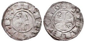 Kingdom of Castille and Leon. Alfonso I (1109-1126). Dinero. Toledo. (Bautista-40.5). Ve. 0,67 g. Leyenda del reverso termina en roel. Choice VF. Est....