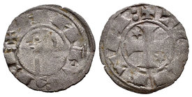 Kingdom of Castille and Leon. Alfonso I (1109-1126). Dinero. Toledo. (Bautista-40.11). Ve. 0,76 g. Dos puntos en la terminación de la leyenda del reve...