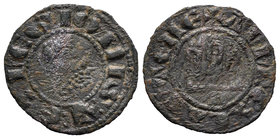 Kingdom of Castille and Leon. Alfonso X (1252-1284). Pepión. Murcia. (Bautista-347.1). Ve. 1,18 g. Con H bajo el castillo. Choice F. Est...20,00.