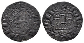 Kingdom of Castille and Leon. Alfonso X (1252-1284). Novén. Burgos. (Bautista-394). Ve. 0,67 g. Choice VF. Est...35,00.