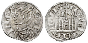 Kingdom of Castille and Leon. Sancho IV (1284-1295). Cornado. Burgos. (Bautista-427.1). Anv.: Corona con 3 puntos y encima estrella. Rev.: Leyenda CAS...