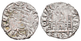 Kingdom of Castille and Leon. Sancho IV (1284-1295). Cornado. Burgos. (Bautista-427 variante). Anv.: Cruz en corona. Rev.: B y estrella alos lados de ...