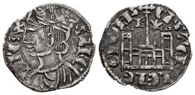 Kingdom of Castille and Leon. Sancho IV (1284-1295). Cornado. Burgos. (Bautista-427). Ve. 0,71 g. Con B y estrella a los lados de la cruz. Almost XF. ...