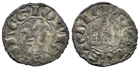 Kingdom of Castille and Leon. Fernando IV (1295-1312). Pepión. Coruña. (Bautista-452). Ve. 0,81 g. Con venera bajo el castillo. Almost VF. Est...35,00...