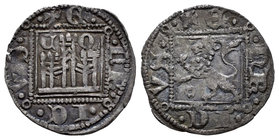 Kingdom of Castille and Leon. Enrique II (1368-1379). Novén. Córdoba. (Bautista-677). Ve. 0,78 g. Con C y O encima del castillo y florón delante del l...