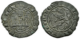 Kingdom of Castille and Leon. Enrique III (1390-1406). Blanca. Burgos. (Bautista-771). Ve. 1,92 g. Con B bajo el castillo. Almost XF. Est...60,00.