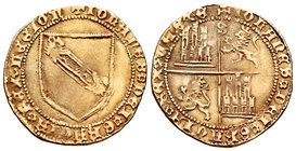 Kingdom of Castille and Leon. Juan II (1406-1454). Dobla de la banda. Sevilla. (Bautista-791). (Abh-617). Anv.: +IOHANES DEI GRATIA REX LEGION. Rev.: ...