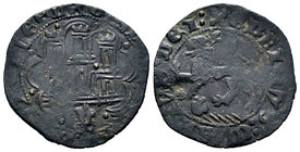 Kingdom of Castille and Leon. Enrique IV (1454-1474). 1 maravedí. Guadalajara. (Bautista-964.1). Ve. 2,31 g. Rare. VF. Est...200,00.