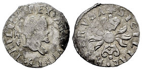 Philip II (1556-1598). 1/2 carlino. Nápoles. (Vti-302). Ag. 1,40 g. Almost VF. Est...50,00.