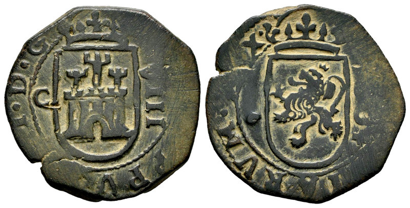 Philip III (1598-1621). 8 maravedís. (16)04. Cuenca. C. (Cal-652). (Jarabo-Sanah...