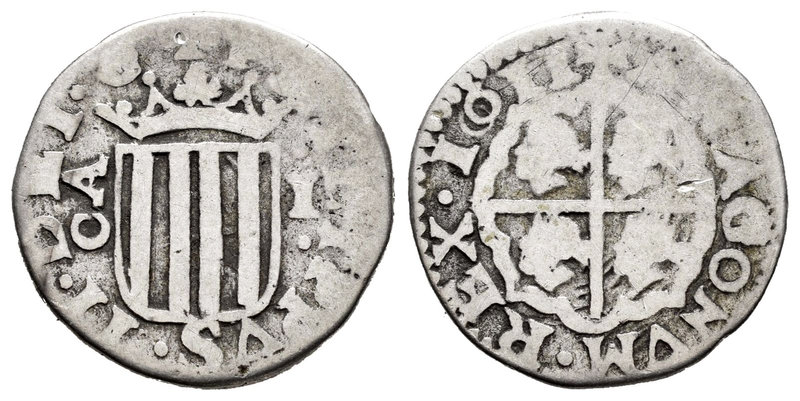 Philip III (1598-1621). 1 real. 1611. Zaragoza. (Cal-524). Ag. 2,95 g. Almost VF...