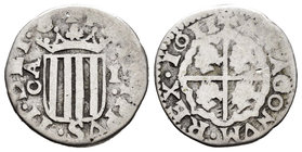 Philip III (1598-1621). 1 real. 1611. Zaragoza. (Cal-524). Ag. 2,95 g. Almost VF/Choice F. Est...50,00.