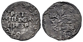 Philip III (1598-1621). 1 carlino (3 cinquine). Nápoles. (Vti-tipo 48). Ag. 198,00 g. VF. Est...50,00.