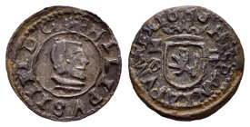 Philip IV (1621-1665). 2 maravedís. 1663. Cuenca. (Cal-1348 variante). (Jarabo-Sanahuja-M43). Ae. 0,47 g. Scarce. Almost XF. Est...75,00.