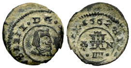 Philip IV (1621-1665). 4 maravedís. 1662. Granada. N. (Cal-1373). (Jarabo-Sanahuja-M258). Ae. 1,61 g. VF/Choice VF. Est...25,00.