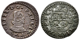 Philip IV (1621-1665). 8 maravedís. 1661. Madrid. Y. (Cal-1420). (Jarabo-Sanahuja-M300). Ae. 2,01 g. Choice VF. Est...25,00.