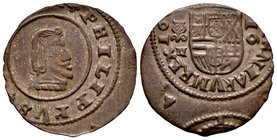 Philip IV (1621-1665). 16 maravedís. Granada. (Cal-tipo 305). Ae. 3,30 g. Acuñación desplazada. XF. Est...25,00.