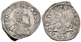 Philip IV (1621-1665). 4 taris. 1628. Messina. IP. (Vti-176). Ag. 10,44 g. Choice VF. Est...90,00.