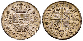Philip V (1700-1746). 1 real. 1738. Madrid. JF. (Cal-1546). Ag. 2,92 g. Choice VF. Est...60,00.