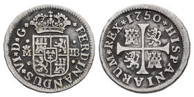 Ferdinand VI (1746-1759). 1/2 real. 1750. Madrid. JB. (Cal-651). Ag. 1,44 g. Almost VF. Est...35,00.
